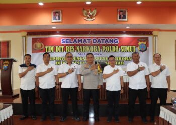 Kapolres Pematangsiantar Sambut Kunker Tim Dit Resnarkoba Polda Sumut