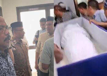 Haji Uma Ikut Shalati Jenazah Tu Sop di Rumah Sakit Yarsi Cempaka Putih Jakarta Pusat