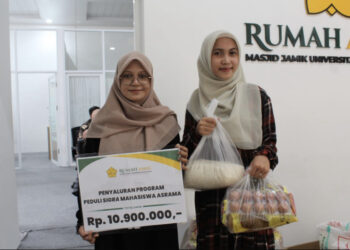 Rumah Amal Masjid Jamik USK Salurkan 120 Paket Sembako untuk Mahasiswa USK