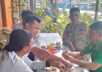 Bhabinkamtibmas Polsek Dolok Pardamean Sosialisasi Bahaya Narkoba dan Judi Online