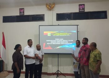 Pleno Penetapan Calon Anggota DPRK Keerom,26 Calon Lolos Verifikasi Faktual 8 Gagal