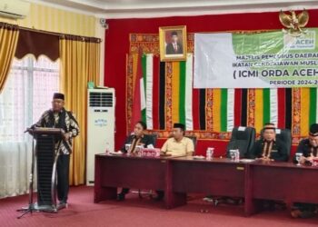 Pelantikan ICMI Aceh Singkil, Ketua ICMI Aceh Harap Kepedulian Pemerintah Atasi Banjir Aceh Singkil