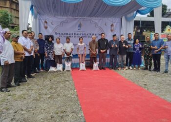 Syukuran Peresmian Pabrik Kelapa Sawit Oleh PT.SBSJJ Kapolsek Tanah Jawa Sampaikan Pesan Anti Radikalisme dan Pemilu Damai