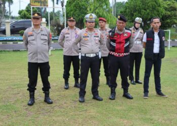 Polres Ogan Ilir Siagakan Personel Satgas Terkait Pemungutan Suara Ulang Pilkada 2024