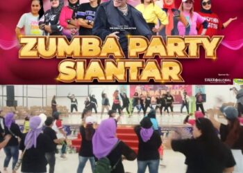 Momen Hari Ibu,Harmoni Club Bersama  Gues Star Zin Arnyta Panjaitan Goyang Siantar Dalam Zumba Party