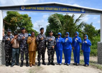 Lanal Palembang Resmikan KBN IV di Desa Upang