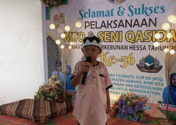 Kades Bambang Irwani Resmi Buka Festival MTQ dan Seni Qasidah ke 56 Tingkat Desa Perkebunan Hessa