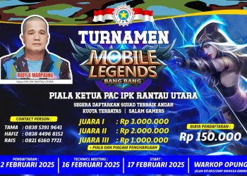 PAC IPK Rantau Utara Akan Gelar Turnamen Mobile Legends, Ini Jadwal dan Tempatnya