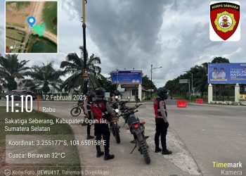 Cegah Balap Liar, Aksi Premanisme, dan Pungli, Sat Samapta Polres Ogan Ilir Gelar Patroli Perintis Presisi