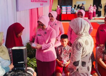 Peduli Kesehatan Mata Pada Anak, Kolaborasi Rumkit Bhayangkara M Hasan Bersama Yayasan Kemala Bhayangkari Sumsel Gelar Bhaktikes