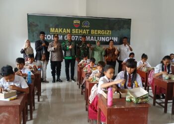 Kodim 0207 Simalungun Sukseskan Program Makan Bergizi Gratis Dari Presiden Prabowo Subianto, Rakyat Apresiasi