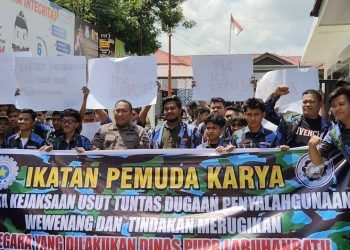 Ratusan kader Satuan Pelajar Dan Mahasiswa Dewan Pimpinan Daerah Ikatan Pemuda Karya (SAPMA DPD IPK)