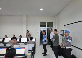 Ratusan Personil Polda Sumsel ikuti kegiatan CAT TPK Seleksi SIP Angkatan ke-54 T,A 2025