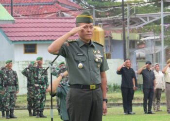 Kasdim 0402/OKI Bertindak Sebagai Irup Pada Upacara Bendera