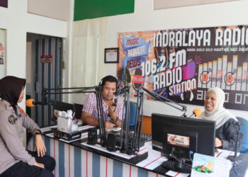Sie Humas Polres Ogan Ilir Gelar Talkshow di Radio Indralaya FM: Himbauan Waspada Curanmor