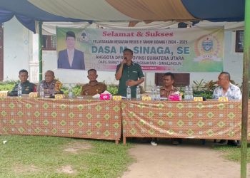 Warga Huta Bayu Raja dan Hatonduhan Menaruh Secercah Harapan Pembangunan Jalan Kepada Dasa M Sinaga 