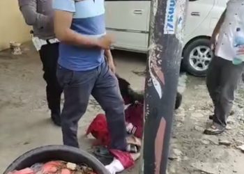 Viral Video ODGJ Ditendang Oknum Polisi Gegara Pembakaran Septor,Kasat Lantas Labuhanbatu Bungkam Dikonfrimasi