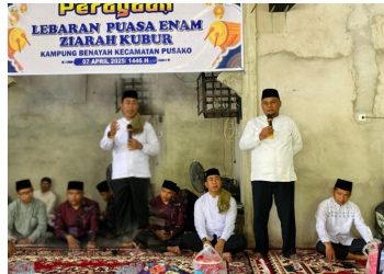 Wabup Siak Syamsurizal Bersama Ketua Komisi ll DPRD Siak Hadiri Raya 6 di Benayah, Ajak Masyarakat Saling Memaafkan 