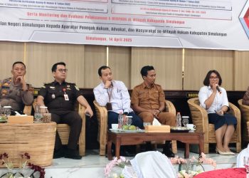 Dukung Efisiensi Penegakan Hukum Polres Simalungun Hadiri Sosialisasi Sistem E-Berpadu di PN Simalungun