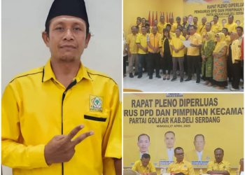 Ketua PK Pagar Merbau Usung Hamdani Syahputra Pimpin Kembali Golkar Deli Serdang Dalam Rapat Pleno