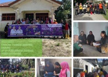 Camat BP Mandoge Micam Sitorus SH Bersama Tim GEMAWAN Puskesmas Tinjau Penyebaran Malaria 