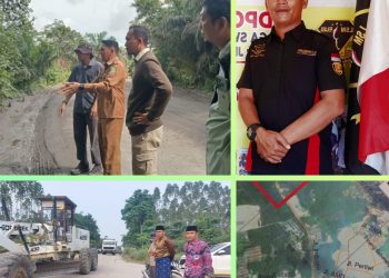 LSM Penjara Siak Apresiasi Kades Pinang Sebatang Barat dan Polsek Tualang Atas Komitmen Kawal Perbaikan Jalan Mess Supir 