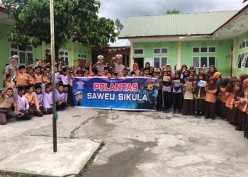 Giat Saweu Sikula,Polres Aceh Tengah Sosialisasikan Tertib Berlalu Lintas Sejak Dini