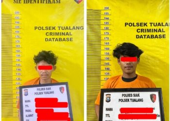 Polsek Tualang Berhasil Ungkap Bobol di TK Negeri Pembina, Dua Pelaku Ditangkap, Satu Buron