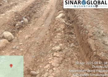 Proyek Pembuatan Jalan Baru 2 Kilometer Milik PTPN IV Unit Gunung Bayu Diduga Asal Jadi 