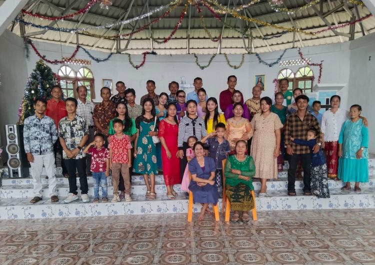 Foto: Majelis dan jemaat BKPN Kecamatan Dayun.(Dok.SGN)