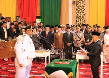 Kapolres Siak Hadiri Rapat Paripurna Pengucapan Sumpah Bupati dan Wakil Bupati Terpilih, Tanda Awal Babak Baru Kepemimpinan Negeri Istana