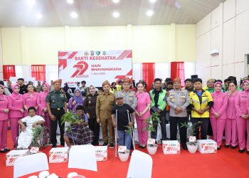 Polda Riau Gelar Bakti Kesehatan Dalam rangka Menyambut HUT Bhayangkara ke-79,