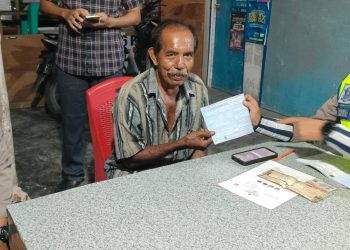 Supir Bandel Nekat Masuk Melintasi Kota Perawang, Ditindak Tegas Oleh Polsek Tualang