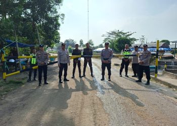 Polres Siak Gelar Patroli Untuk Menjaga Kondusifitas di Kampung Tumang