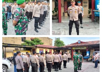 Jelang Idul Adha, Polsek Tualang Kerahkan Kekuatan Penuh bersama Instansi Terkait Amankan Pawai Takbiran.