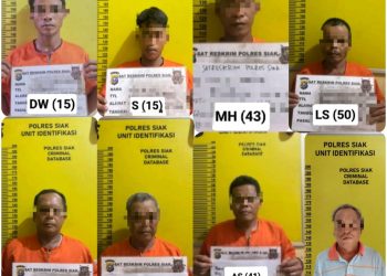 Polres Siak Tetapkan 8 Tersangka dalam Kasus Kerusuhan di PT. SSL Desa Tumang