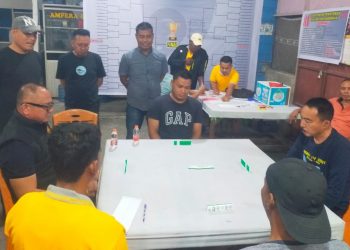 Polsek Kandis Gelar Turnamen Domino Sambut Hari Bhayangkara ke-79