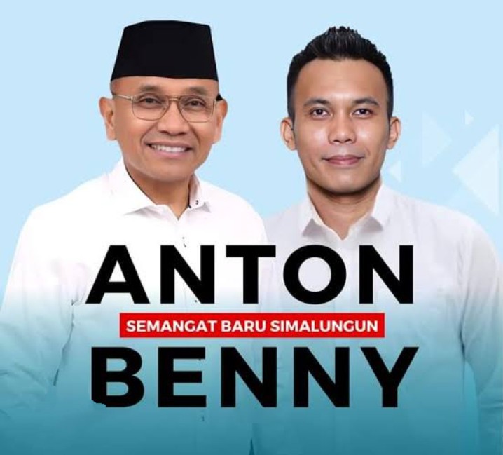 Foto Bupati dan Wakil Bupati Simalungun Anton Ahmad Saragih -Benny Gusman Sinaga ketika masa kampanye dengan Misi Berani  mengawasi penggunaan anggaran demi kesejahteraan masyarakat dan siap membenahi pelayanan publik dan pemerintah yang mampu menjadi solusi di tengah masyarakat.