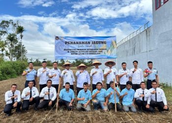 Optimalisasi Asimilasi Edukasi, Rutan Kelas IIB Sidikalang Tanam Jagung Bersama WBP