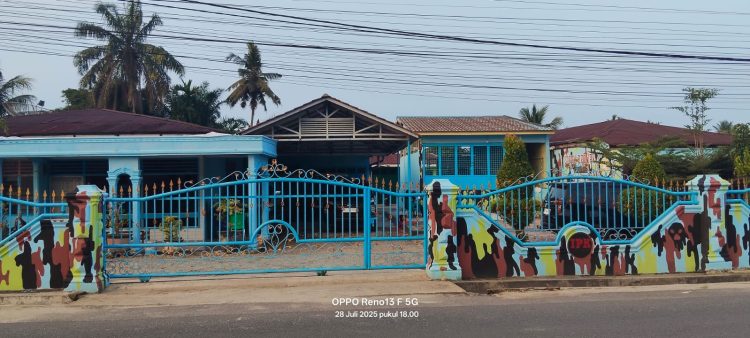 Sebuah rrumah besar di Kampung Baru, Kecamatan Rantauprapat, Kabupaten Labuhan Batu, Sumut, diguga dilelang BRI Cabang Rantauprapat