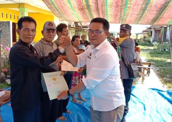 Pangulu Silakkidir Serahkan Sertifikat PTSL Tahun 2024-2025 : Sebelumnya Tanah Ini Milik Tuan Kaliamsa Sinaga