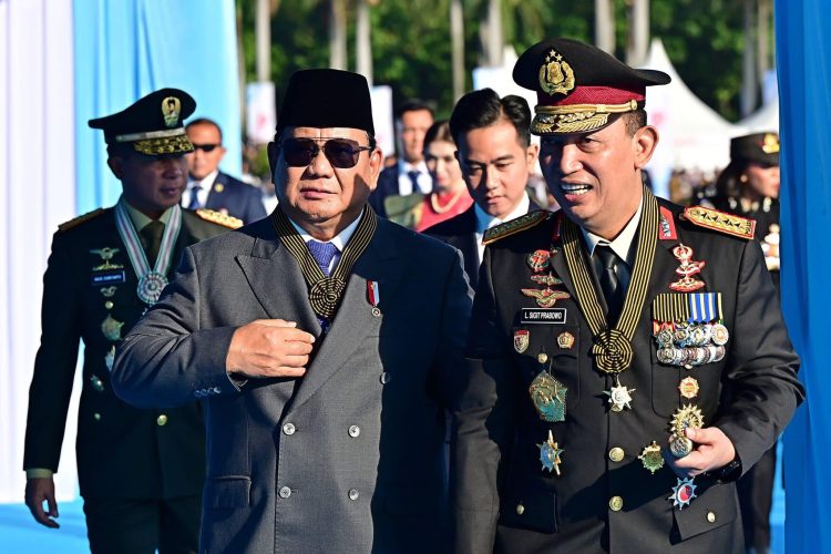 Foto: Presiden Republik Indonesia: Prabowo Subianto Menghimbau Polri Bekerja Secara Profesional