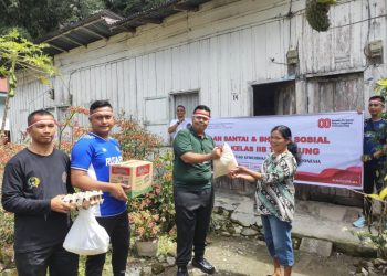 Sambut HUT RI ke-80, Rutan Kelas IIB Tarutung Gelar Fun Walk dan Bakti Sosial Bagikan Sembako
