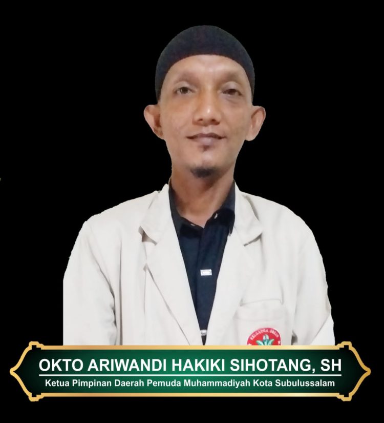 Ketua Pemudah Muhammadiyah Kota Subulussalam Okto Ariwandi Hakiki