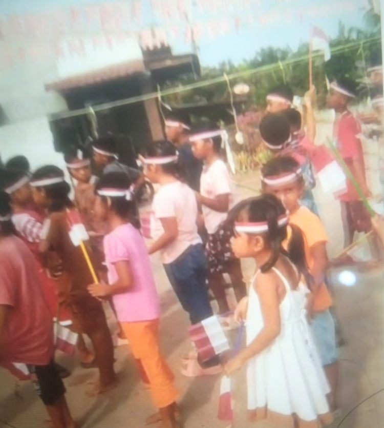 Salah satu potret kemeriahan HUT RI di Desa Seimerbau, kecamatan Ujung Padang, Simalungun.