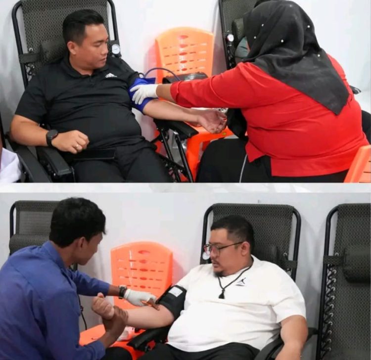 Dalam memperingati HUT RI ke-80, jajaran Lapas Kelas IIB Lubuk Pakam menggelar kegiatan donor darah bersama PMI Kabupaten Deli Serdang. Foto: Dok. Humas Lapas Kelas IIB Lubuk Pakam.