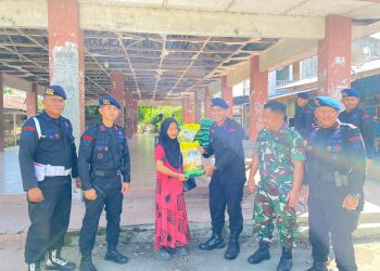Brimob Polda Aceh Gelar Operasi Pasar Beras Murah Dukung Penuh Ketahanan Pangan Masyarakat Aceh