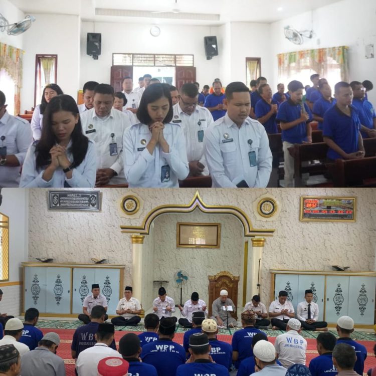 Lapas Kelas IIA Sibolga menggelar doa bersama untuk negeri tercinta, Senin (01/09/2025).