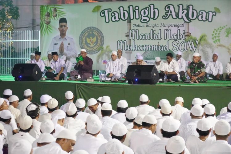 Peringatan Maulid Nabi Muhammad SAW 12 Rabiul Awal 1447 Hijriah, Rutan Kelas I Medan menggelar Tabligh Akbar bersama para WBP. Foto: Dok. Humas Rutan Kelas I Medan.