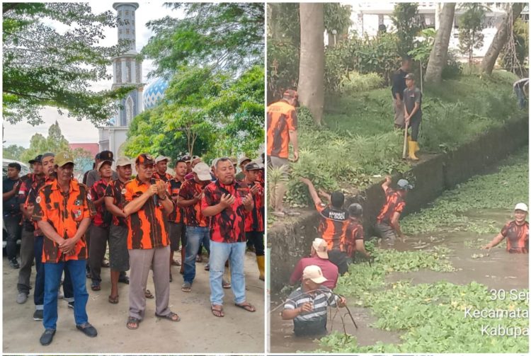 Pimpinan Anak Cabang (PAC) Pemuda Pancasila Kecamatan Ujung Padang menggelar aksi bersih-bersih lingkungan menyambut Hari Kesaktian Pancasila yang jatuh pada 1 Oktober 2025
